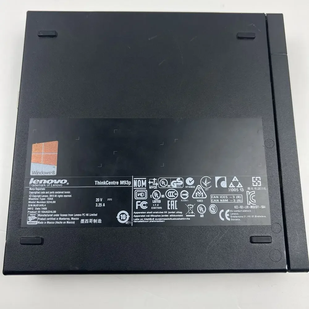 Lenovo ThinkCentre M93p Tiny i3-4785T 8GB RAM 128GB SSD Win11 Pro No WiFi,EDK-19